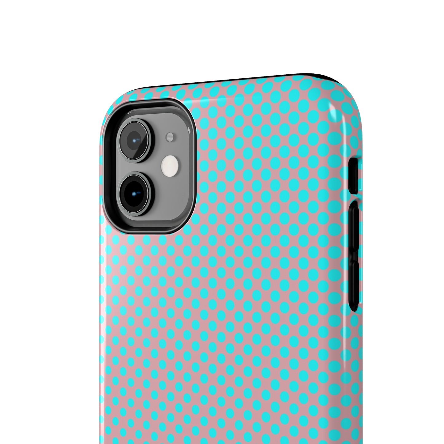 Pink and Blue Ombre Polka Dot Design Tough Phone Case compatible with a large variety of iphone models, Gift, Phone Case