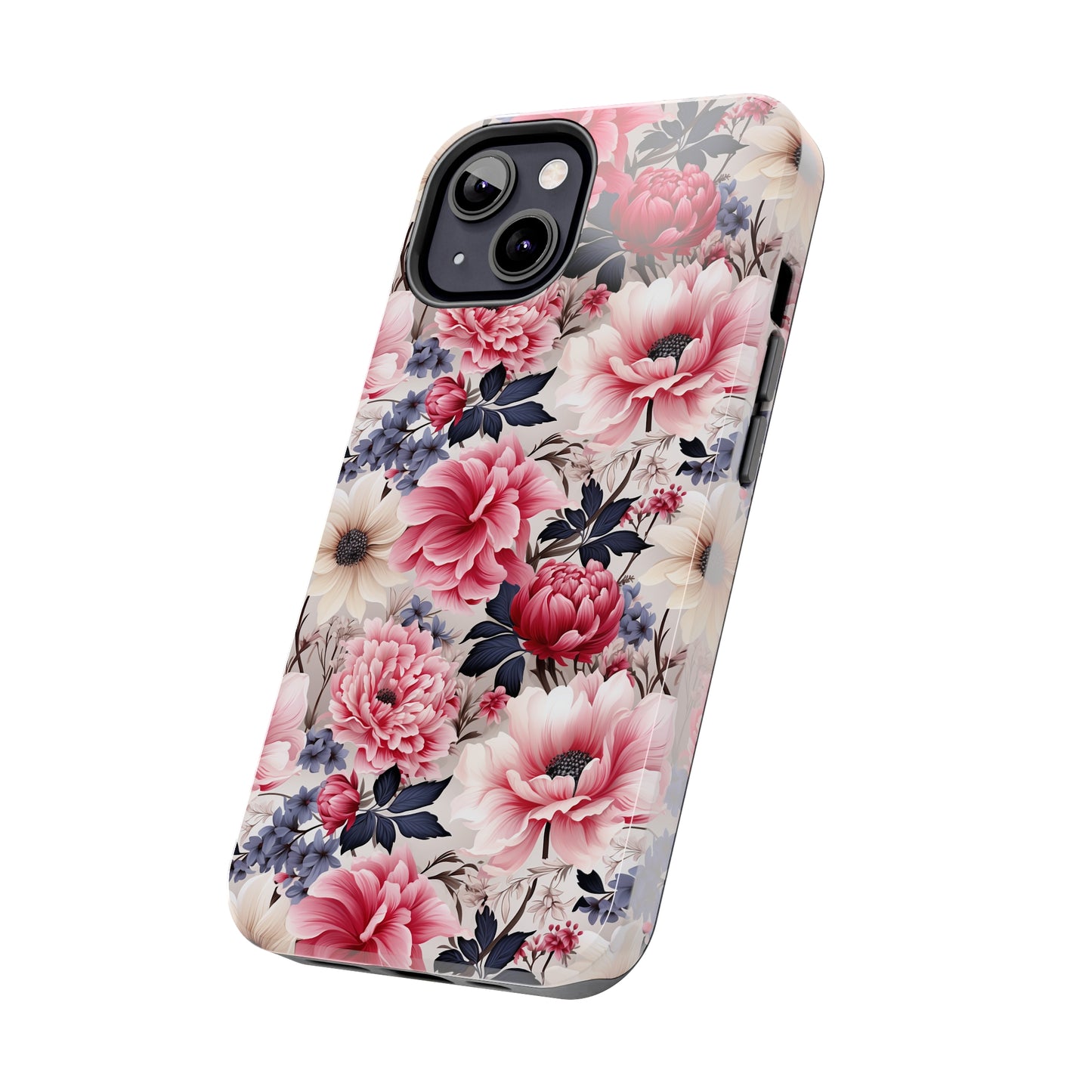 Elegant Blooms Digital print Design Tough Phone Case compatible with a large variety of iPhone models, Gift, Phone Case