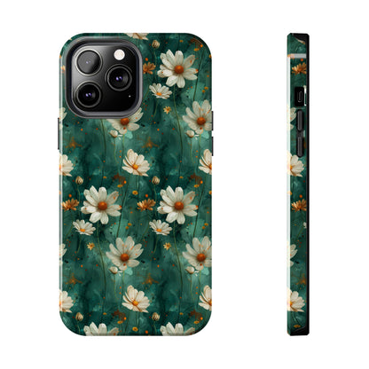 Watercolor Daisy Floral iPhone Case, Elegant White Blossom Design, Protective Phone Cover, Stylish Watercolor Flower Pattern compatible with a large variety of iPhone models, Phone Case, Gift