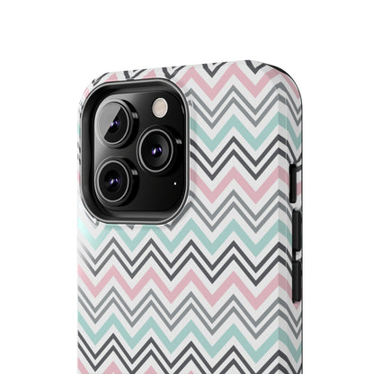 Pastel Chevron print design Tough Phone Case compatible with a large variety of iphone models