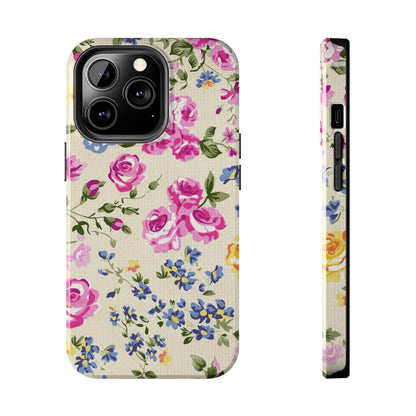 Western Pink Roses Design Tough Phone Case compatible with a large variety of iphone models