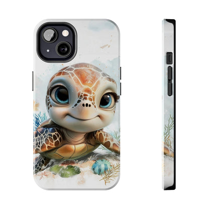 Cute Sea Turtle print Design Tough Phone Case compatible with a large variety of iPhone models, Gift, Phone Case