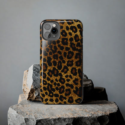 Cheetah Print design Tough Phone Case compatible with a large variety of iPhone models, Birthday Gift, Phone Case