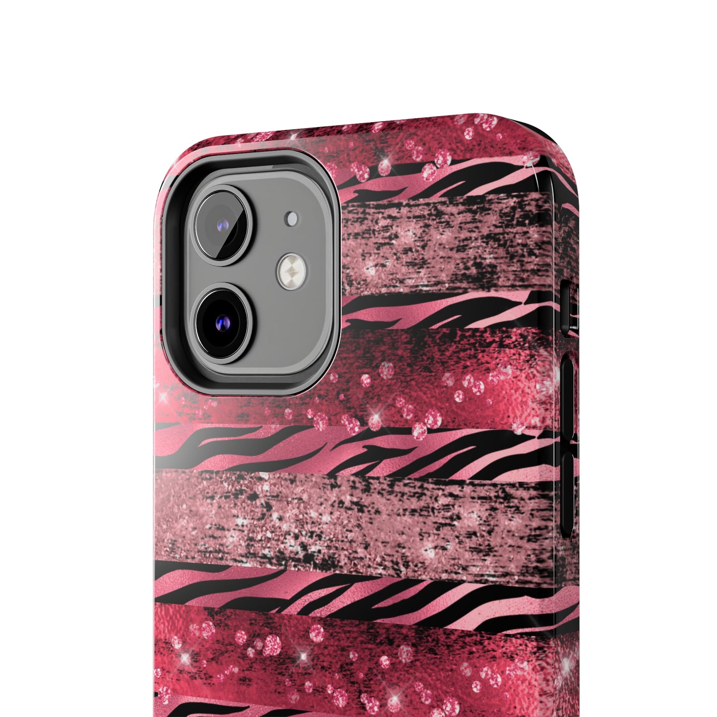 Pink Tiger Design Tough Phone Case compatible with a large variety of phone models, Gift, Phone Case