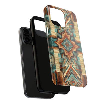 Native American Pattern Design Tough Phone Case compatible with a large variety of iPhone models, Gift, Phone Case