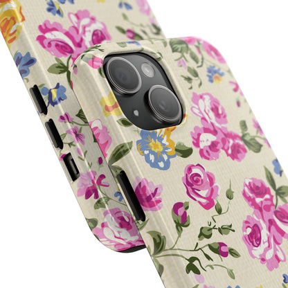 Western Pink Roses Design Tough Phone Case compatible with a large variety of iphone models