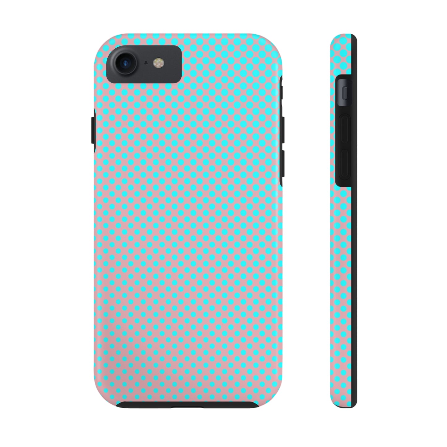 Pink and Blue Ombre Polka Dot Design Tough Phone Case compatible with a large variety of iphone models, Gift, Phone Case