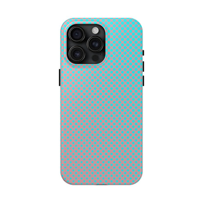 Pink and Blue Ombre Polka Dot Design Tough Phone Case compatible with a large variety of iphone models, Gift, Phone Case