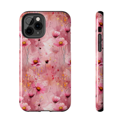 Pastel Grunge Floral pattern iPhone Case, Aesthetic Phone Cover, Artsy Floral Design, Protective Phone Cover compatible with a large variety of iPhone models, Phone Case, Gift