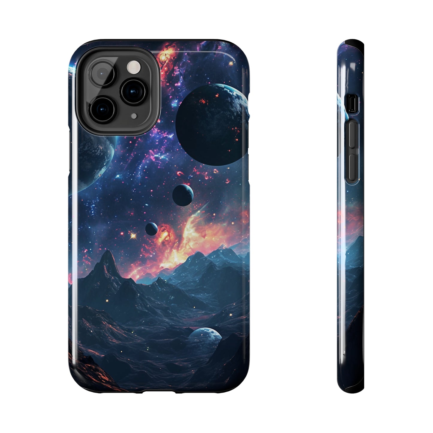 Galaxy Themed Digital print Design Tough Phone Case compatible with a large variety of iPhone models, Gift, Phone Case