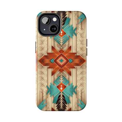 Beautiful Native American Pattern Design Tough Phone Case compatible with a large variety of iPhone models, Gift, Phone Case