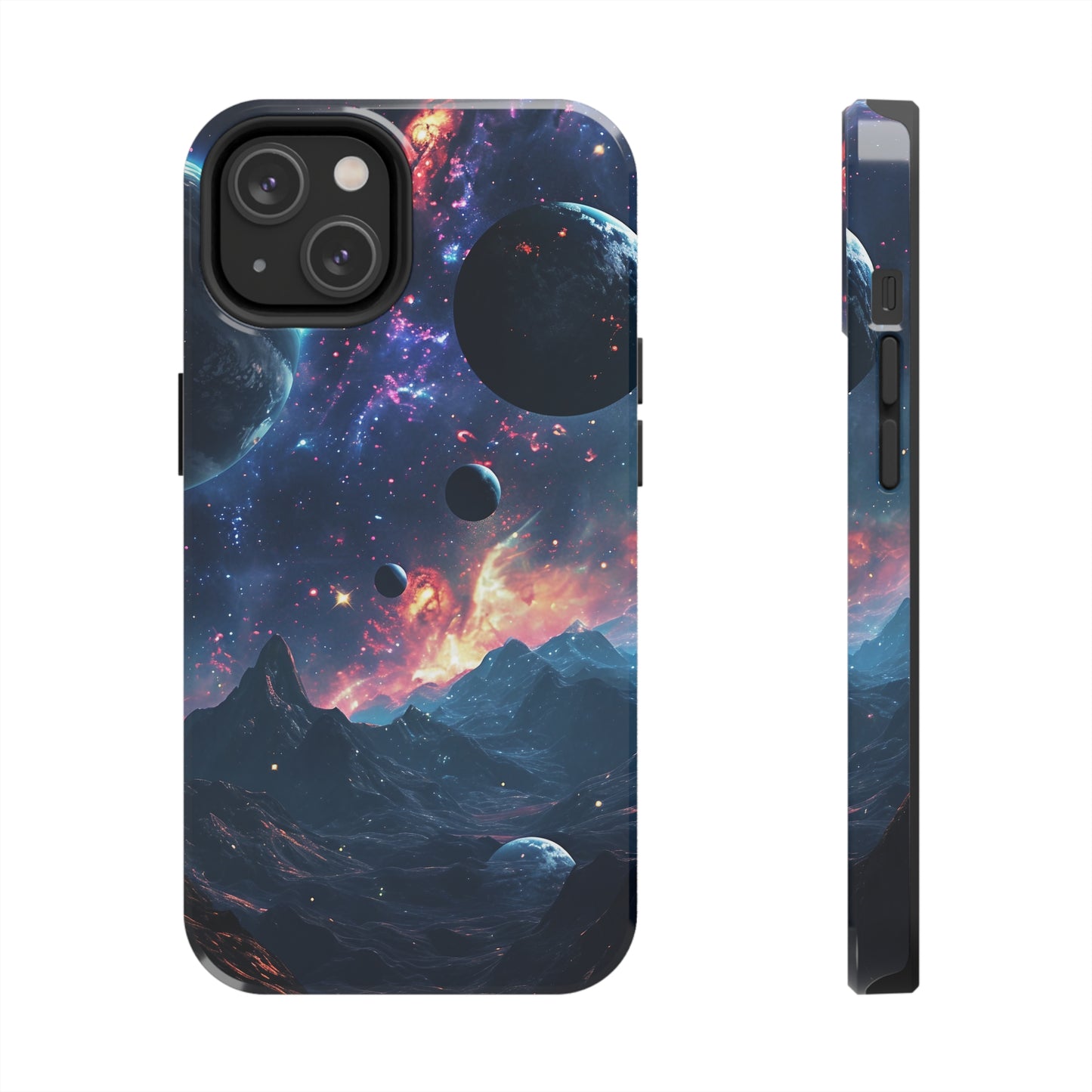 Galaxy Themed Digital print Design Tough Phone Case compatible with a large variety of iPhone models, Gift, Phone Case