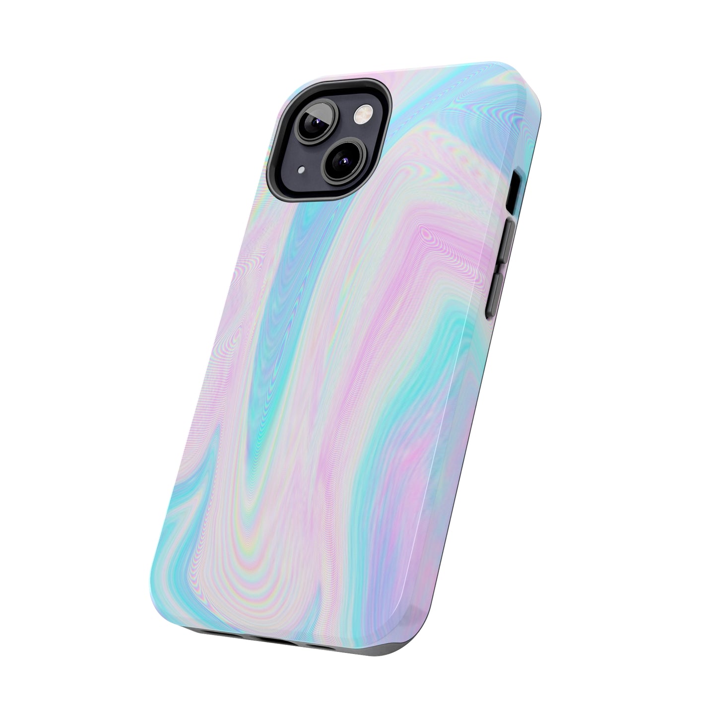 Pink and Blue Wave Design Phone Case- Lightweight, Impact Resistant Cover for iPhone 6, 6s, 12, 13, 14, 15