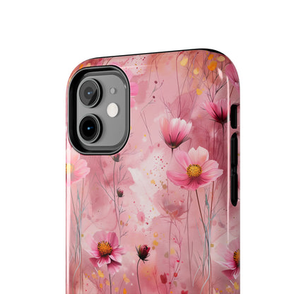 Pastel Grunge Floral pattern iPhone Case, Aesthetic Phone Cover, Artsy Floral Design, Protective Phone Cover compatible with a large variety of iPhone models, Phone Case, Gift