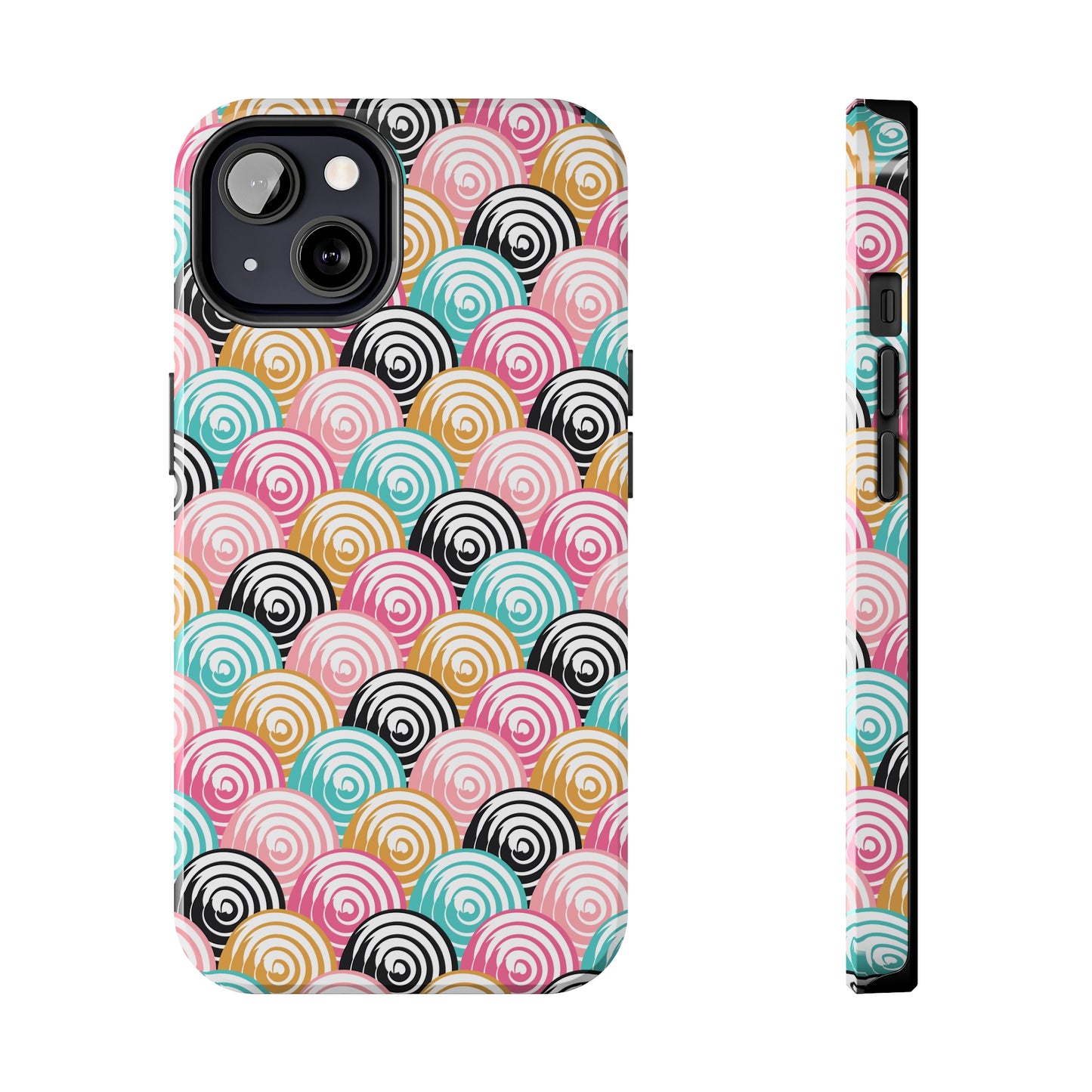 Rainbow Swirls Pattern design Tough Phone Case compatible with a large variety of iphone models