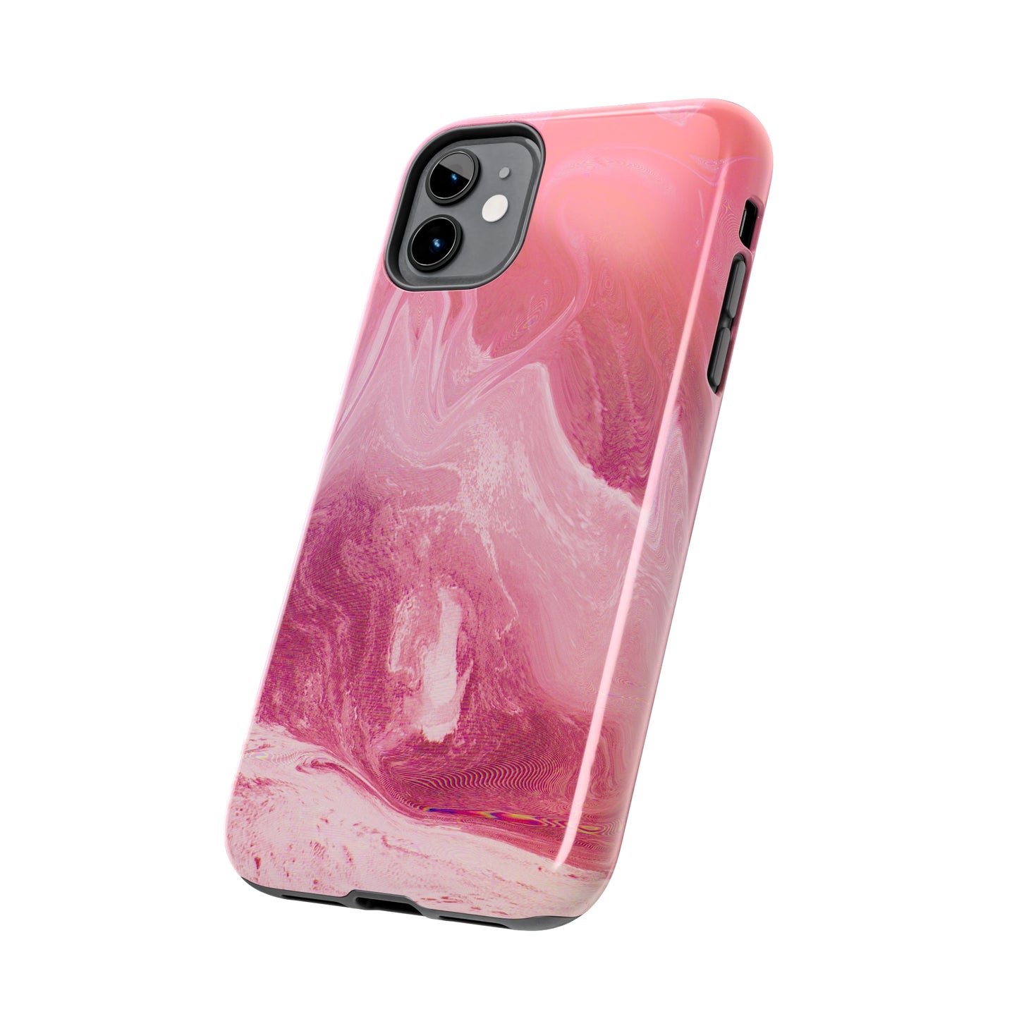 Pink Marble Design Tough Phone Case compatible with a large variety of iphone models, Gift, Phone Case