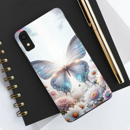 Fantasy Butterfly and Floral design Tough Phone Case compatible with a large variety of iphone models