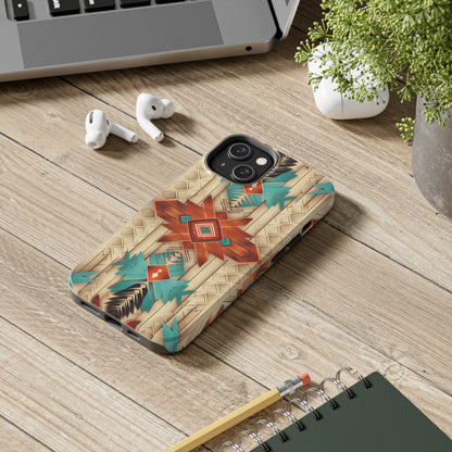 Beautiful Native American Pattern Design Tough Phone Case compatible with a large variety of iPhone models, Gift, Phone Case