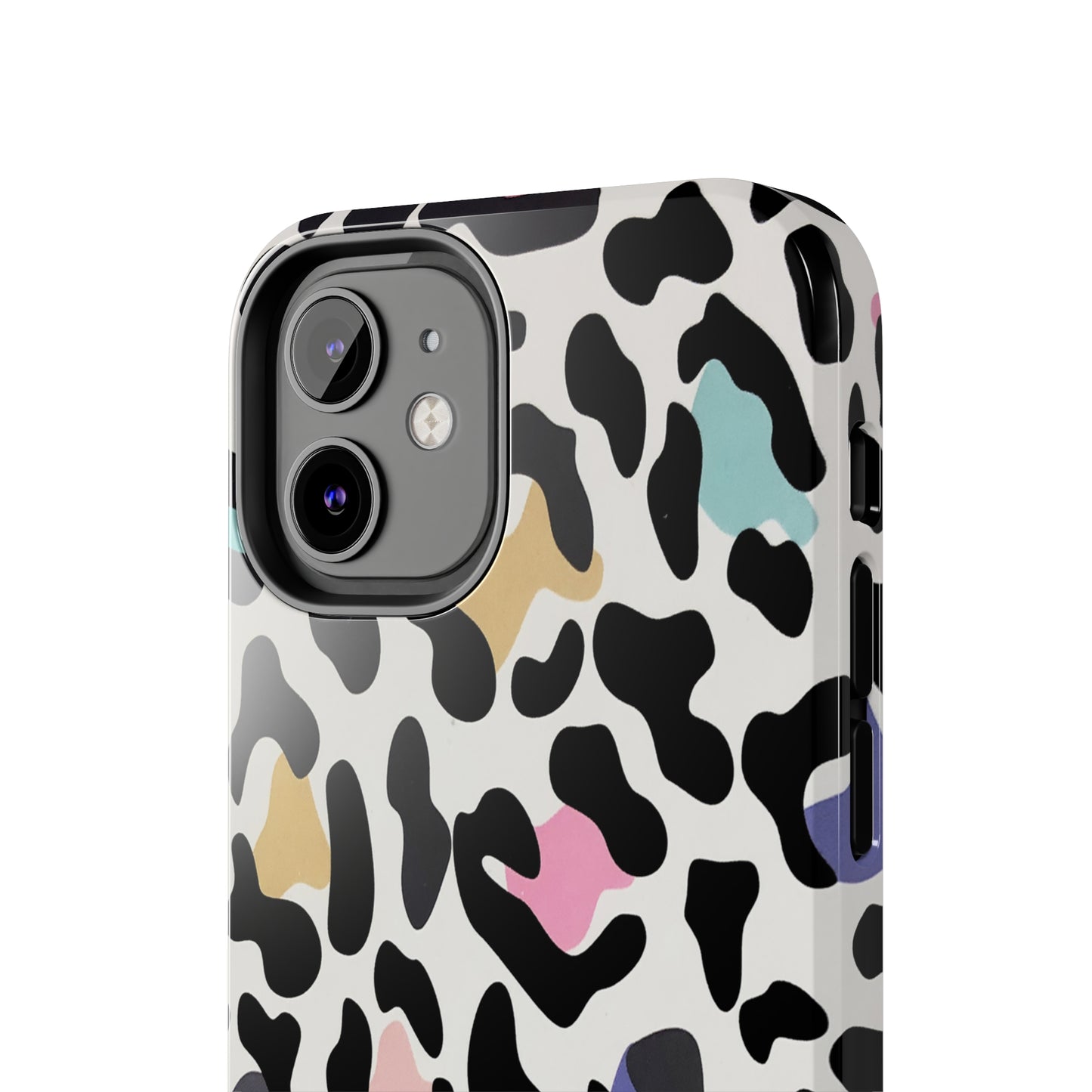 Rainbow Leopard Print design Tough Phone Case compatible with a large variety of iPhone models, Birthday Gift, Phone Case