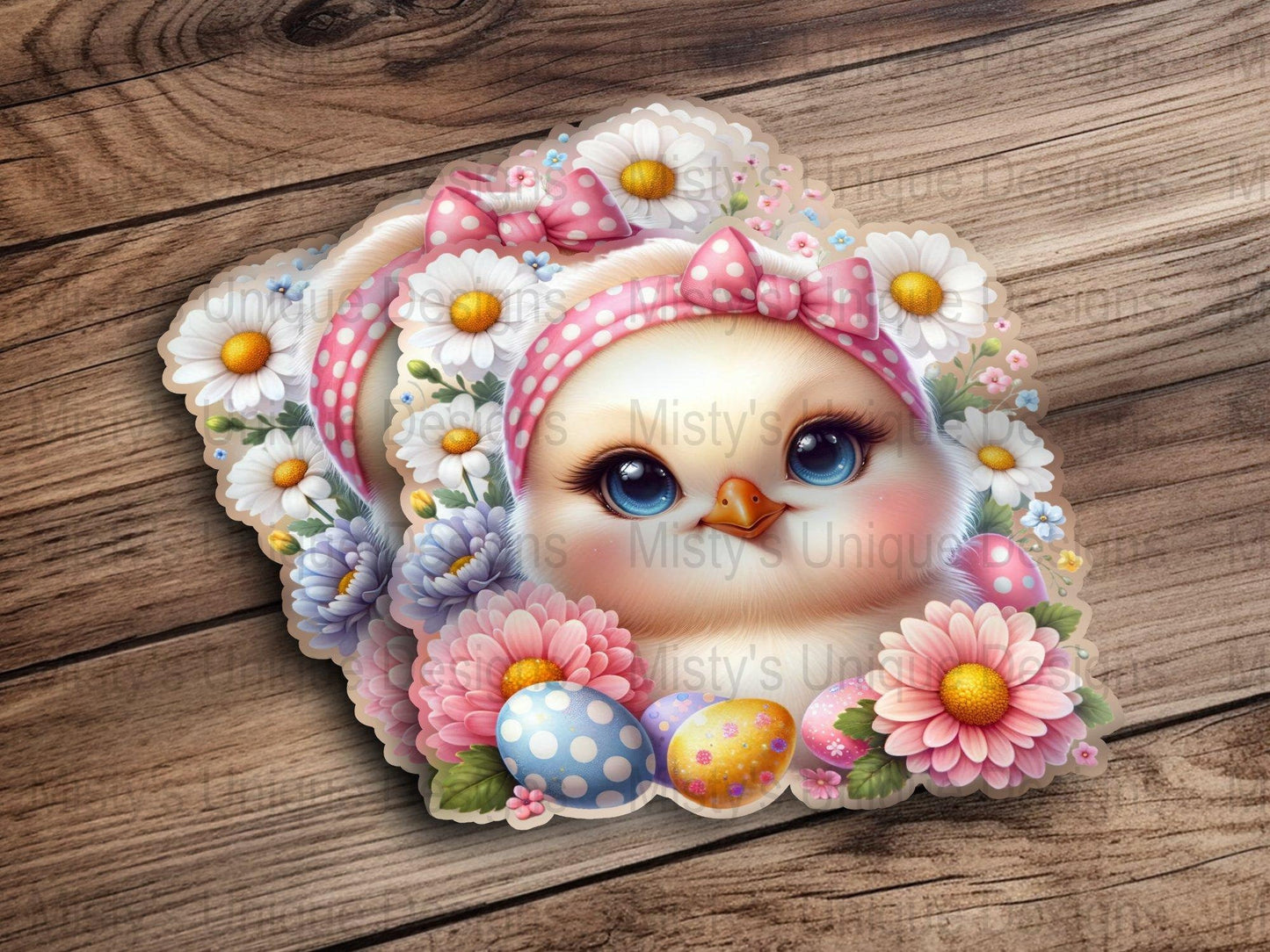 Cute Easter Chick Digital Clipart, Spring Flowers PNG, Adorable Baby Bird Instant Download, Kawaii Easter Eggs Graphics for Crafting