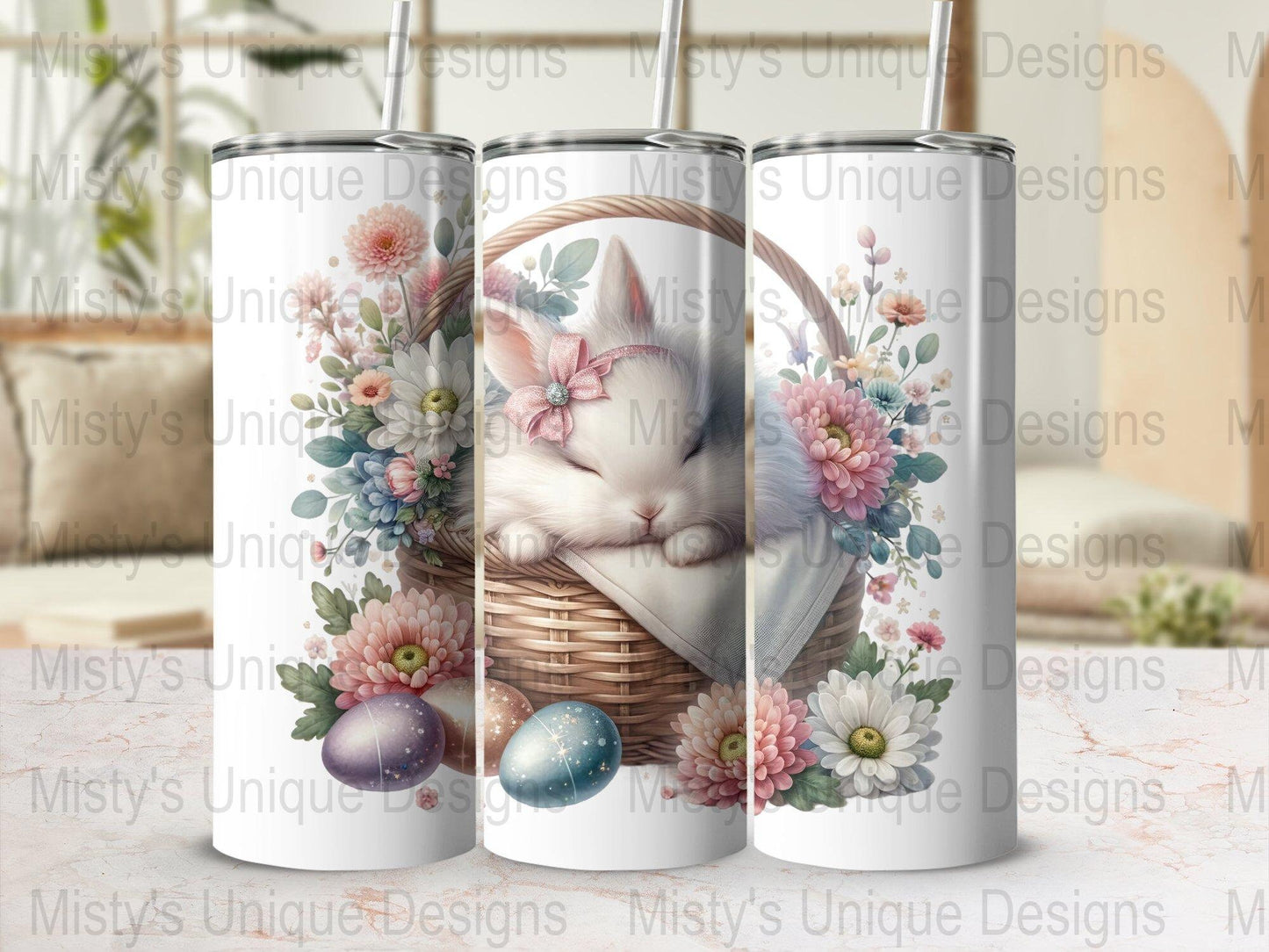 Cute Bunny Clipart, Easter Basket Digital Art, Spring Flowers and Easter Eggs PNG, Printable Clip Art for Crafts, Scrapbooking, Invitations